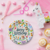 Kinder-Tier-Geburtstags-Papierplatten Pappteller (Party)