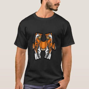 Kinder-Tiger-Gesicht-Puzzleteil Autismus-Bewusstse T-Shirt