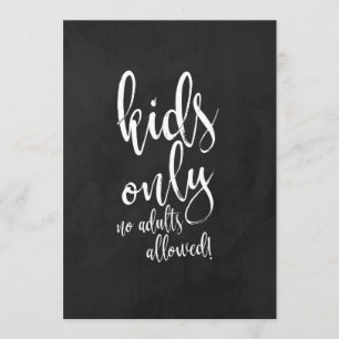 Kinder-Tisch Günstiges Schiefertafel-Hochzeitsschi Einladung