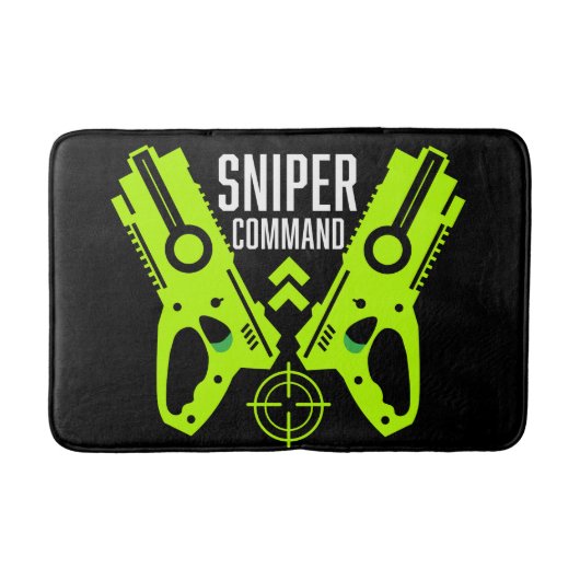 Kinder Toy Gun Battle Gift Badematte (Vorderseite)