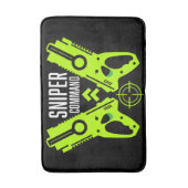 Kinder Toy Gun Battle Gift Badematte (Vorderseite Vertikal)