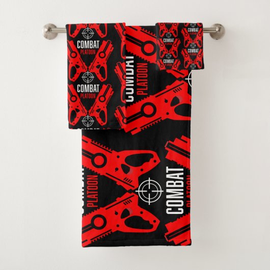 Kinder Toy Gun Battle Weihnachten Badhandtuch Set (Insitu)