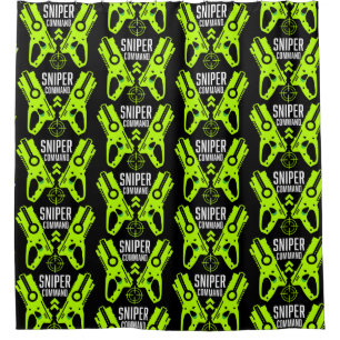 Kinder Toy Gun Battle Weihnachten Duschvorhang