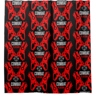 Kinder Toy Gun Battle Weihnachten Duschvorhang