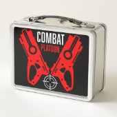 Kinder Toy Gun Battle Weihnachten Metall Brotdose (Rückseite)