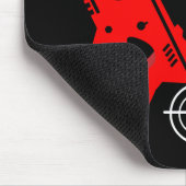 Kinder Toy Gun Battle Weihnachten Mousepad (Ecke)