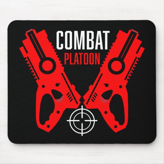 Kinder Toy Gun Battle Weihnachten Mousepad (Vorne)