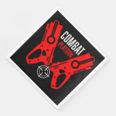 Kinder Toy Gun Battle Weihnachten Serviette (Ecke)