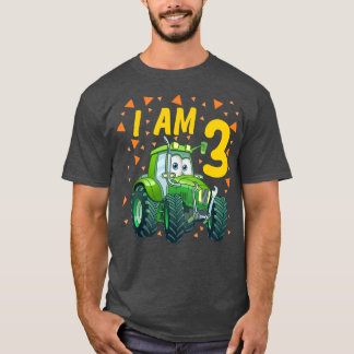 Kinder Tractor 3. Geburtstag Sohn Bauer 3 Jahre al T-Shirt