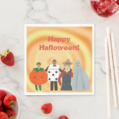 Kinder tragen Kostüme Blended Halloween Napkins Serviette (Beispiel)