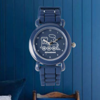 Kinder Train Boys Blue Individuelle Name