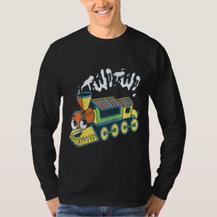 Kinder trainieren Retro Railway Zwei zwei Tage Geb T-Shirt