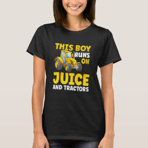 Kinder Traktor Junge Junger Landwirt Coole Jungen  T-Shirt