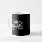 Kinder Traktor Klassischer Traktor Garten Mens Vin Kaffeetasse (Vorderseite Links)