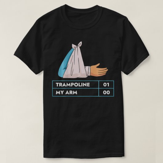 Kinder Trampolin I gebrochen Arm Geschädigte Erhol T-Shirt (Design vorne)