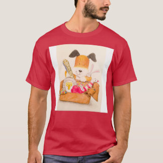Kinder treten den Hund T-Shirt