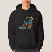 Kinder Trex Bunny Traktor Brecheier Osterjunge Hoodie (Vorderseite)