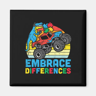 Kinder Trex Monster Truck versetzen sich mit Autis Magnet