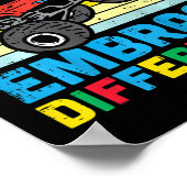 Kinder Trex Monster Truck versetzen sich mit Autis Poster (Ecke)