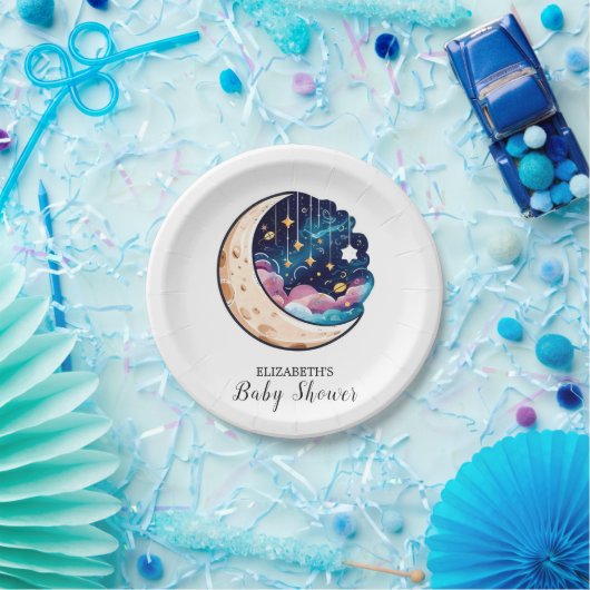 Kinder Twinkle Stars Baby Dusche Pappteller (Party)