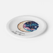 Kinder Twinkle Stars Baby Dusche Pappteller (Schrägansicht)