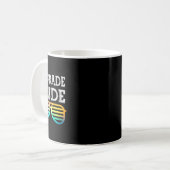 Kinder Typ der ersten Klasse zurück zur Schule Kaffeetasse (Vorderseite Links)