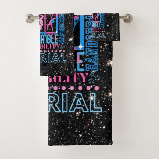 Kinder über die Gymnastik Typografie Badhandtuch Set (Insitu)