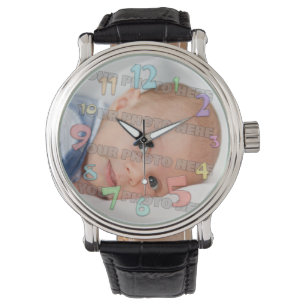Kinder und Baby-Bild-Gewohnheit Armbanduhr