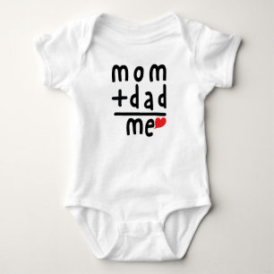 Kinder und Babys Ecke - Mama plus Papa gleich mir Baby Strampler