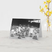 Kinder und Baseball, frühe 1900s Karte (Gelbe Blume)