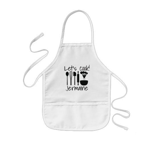 Kinder und Erwachsene Schürze - Kochen wir! (Vorne)