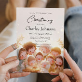 Kinder- und FamilienIllustration Son Christening Einladung