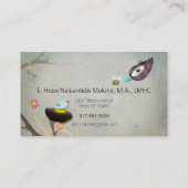 Kinder- und Familientherapeut Visitenkarte (Rückseite)