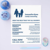 Kinder- und Jugenddesign, Psychotherapeut, Therapi Flyer (Einzeln)