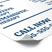 Kinder- und Jugenddesign, Psychotherapeut, Therapi Poster (Ecke)