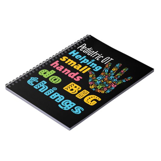 Kinder und Jugendliche helfen kleinen Händen, Groß Notizblock (Linke Seite)