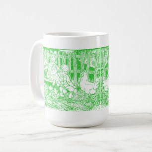 Kinder und Küken aus der viktorianischen Ära Kaffeetasse