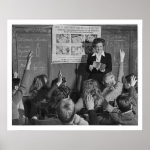 Kinder und Rassenbuch Zweites Weltkrieg - Vintag Poster