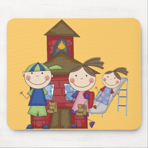 Kinder und Schoolhouse-T - Shirts und Geschenke Mousepad