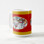 Kinder und Snowman-Tasse Kaffeetasse (Vorderseite Links)