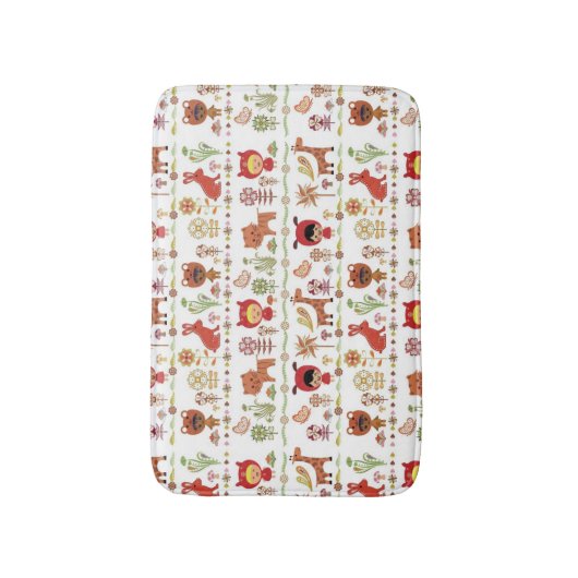 Kinder-und Tier-Muster Badematte (Vorderseite Vertikal)