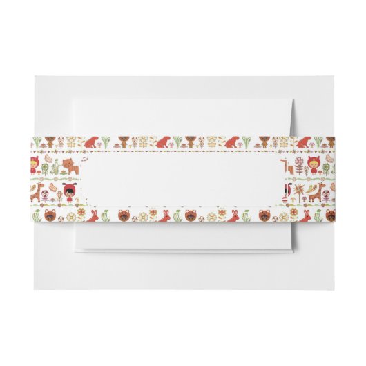 Kinder-und Tier-Muster Einladungsbanderole (Vorderseite Beispiel)