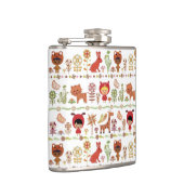 Kinder-und Tier-Muster Flachmann (Rechts)