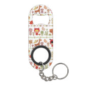 Kinder-und Tier-Muster Schlüsselanhängerflaschenöffner (Rückseite)