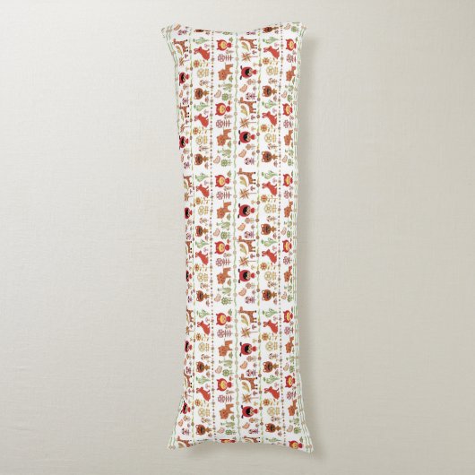 Kinder-und Tier-Muster Seitenschläferkissen (Vorderseite Vertikal)