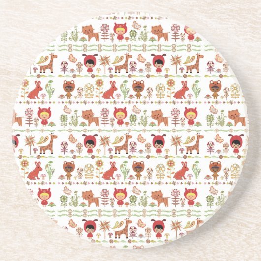 Kinder-und Tier-Muster Untersetzer (Vorne)