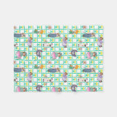 Kinder und Tiere Baby Blanket Fleecedecke (Vorderseite (Horizontal))