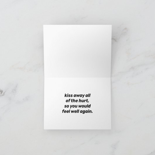 Kinder und Welpen bekommen eine gute Karte (Innenseite)