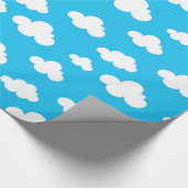 Kinder und Wolken Geschenkpapier (Ecke)