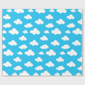 Kinder und Wolken Geschenkpapier (Flach)